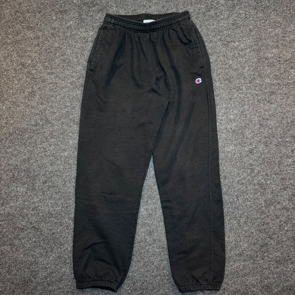 Champion Authentic Mens Black Fleece Jogger Sweatpants Size Medium